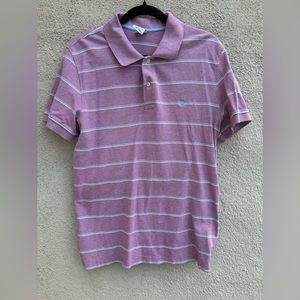 Brooks Brothers Men’s Large Slim Fit Purple Fleece Polo Shirt